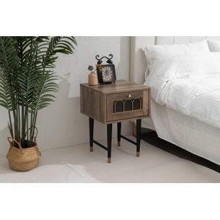 Bedside table deals gold accent